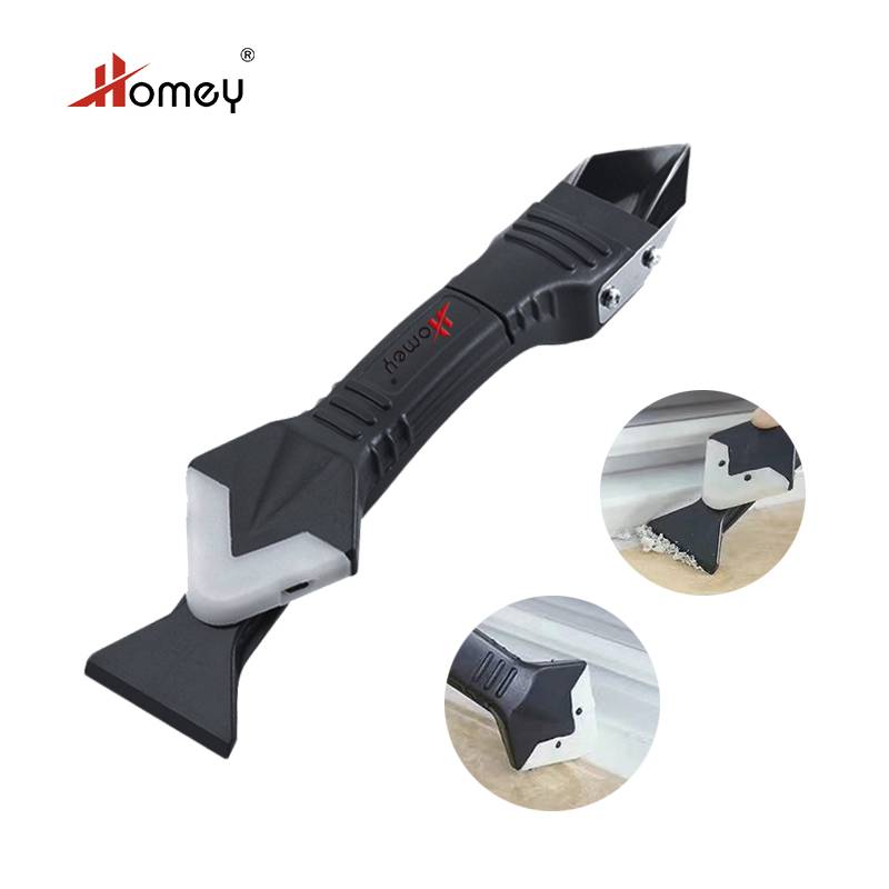 Homey 3 In 1 Caulking Tool Kit Silicone Sealant Finishing Tool Grout Scraper